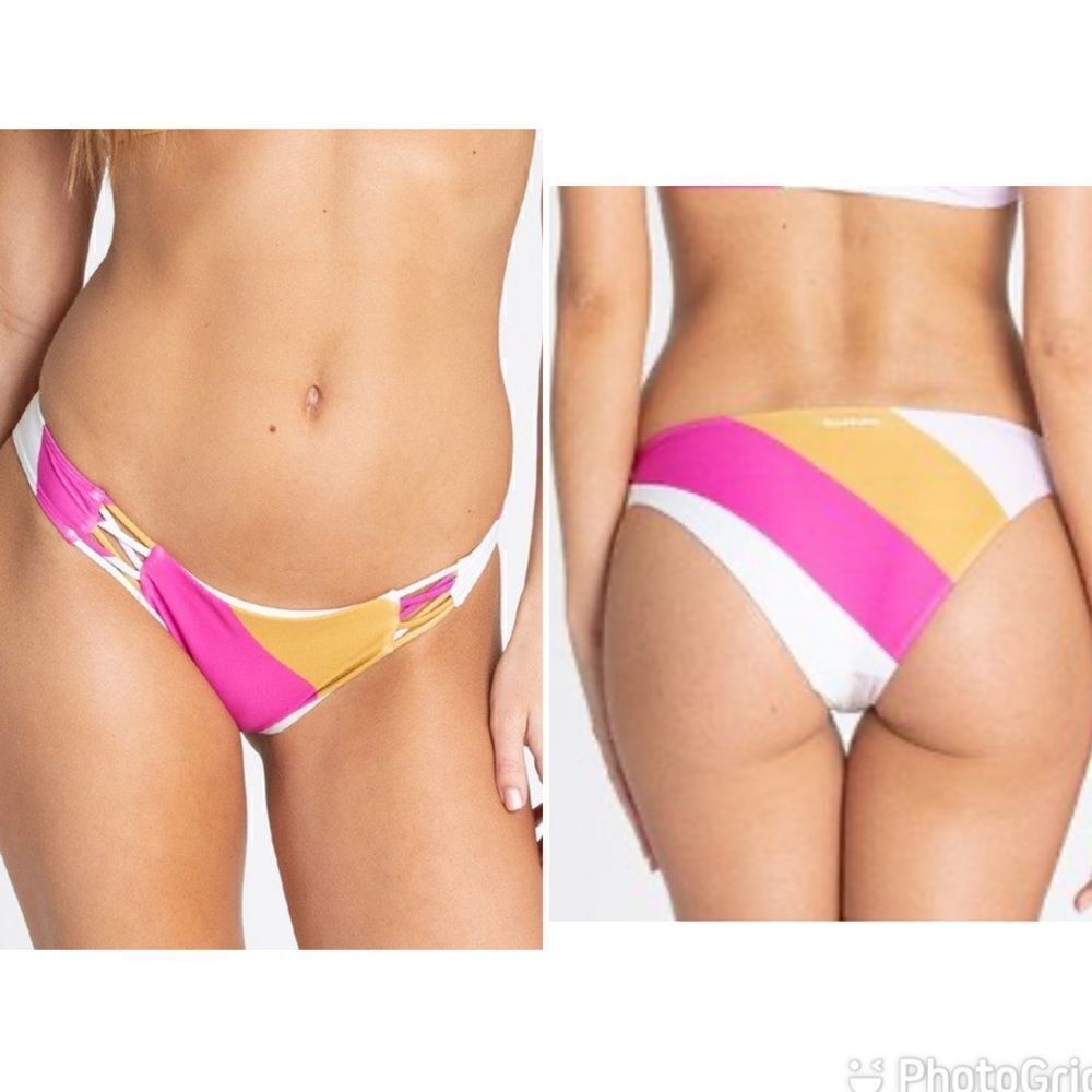 NEW Billabong Soul Stripe Tropic Bikini Bottoms XL